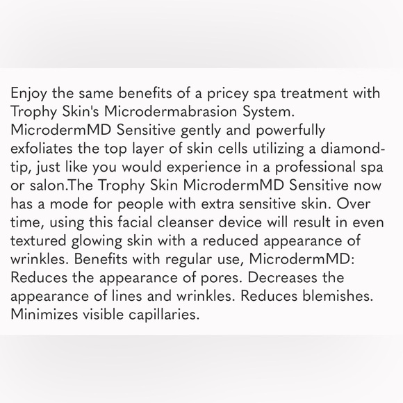 Trophy Skin MicrodermMD Microdermabrasion Machine - Picture 7 of 7